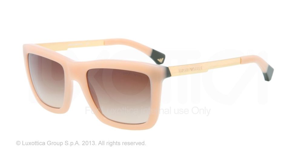 Armani EA4017 Progressive Prescription Sunglasses EA4017-508713-53 - Lens Diameter 53 mm, Frame Color Beige/green