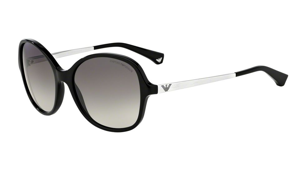 Armani EA4024F Sunglasses 501711-56 - Black Frame, Grey Gradient Lenses