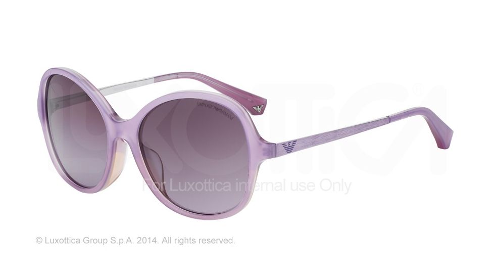 Armani EA4024F Sunglasses 52058H-56 - Pearl Lilac Frame, Violet Gradient Lenses