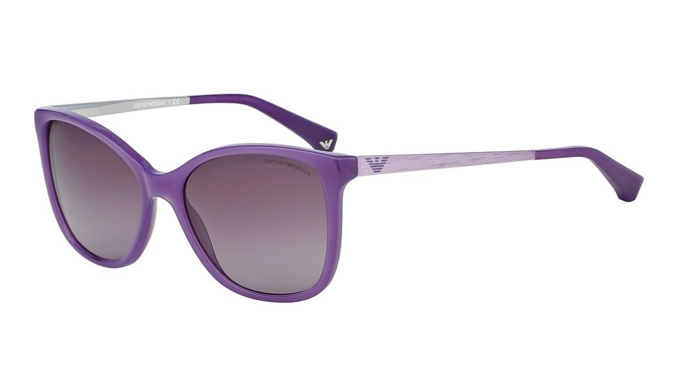 Armani EA4025 Sunglasses 51288H-55 - Opal Lilac Frame, Violet Gradient Lenses