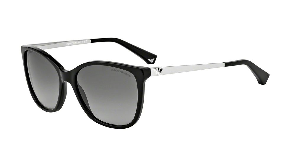 Armani EA4025F Sunglasses 501711-55 - Black Frame, Grey Gradient Lenses