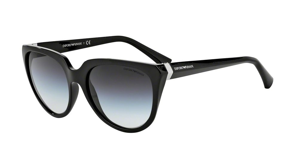 Armani EA4027 Sunglasses 50178G-57 - Black Frame, Grey Gradient Lenses
