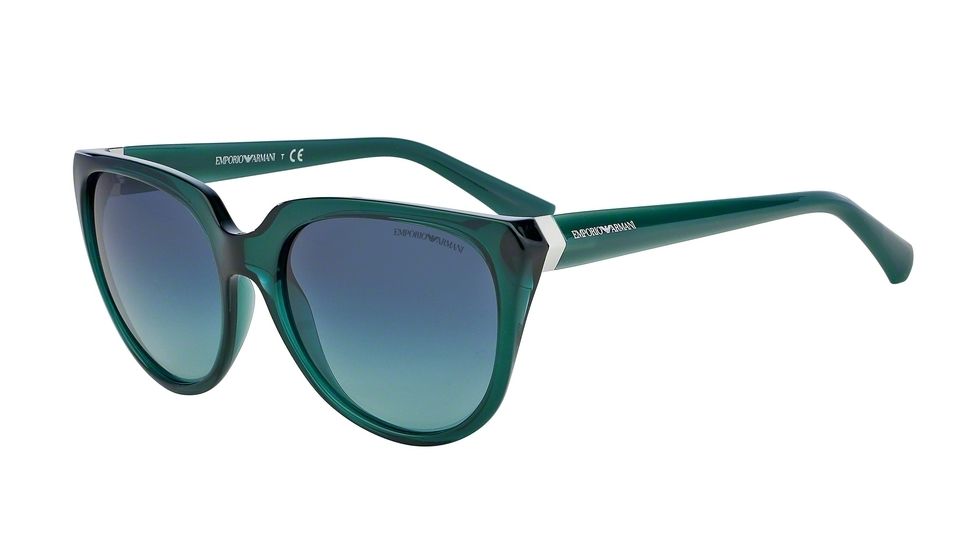 Armani EA4027 Sunglasses 52014S-57 - Petroleum Frame, Light Blue Gradient Lenses