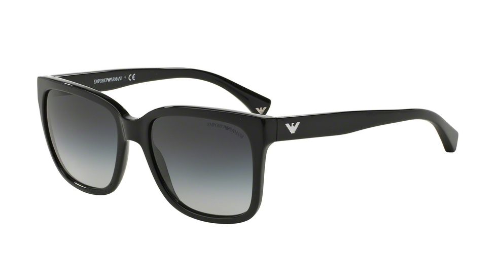 Armani EA4042 Sunglasses 50178G-55 - Black Frame, Grey Gradient Lenses
