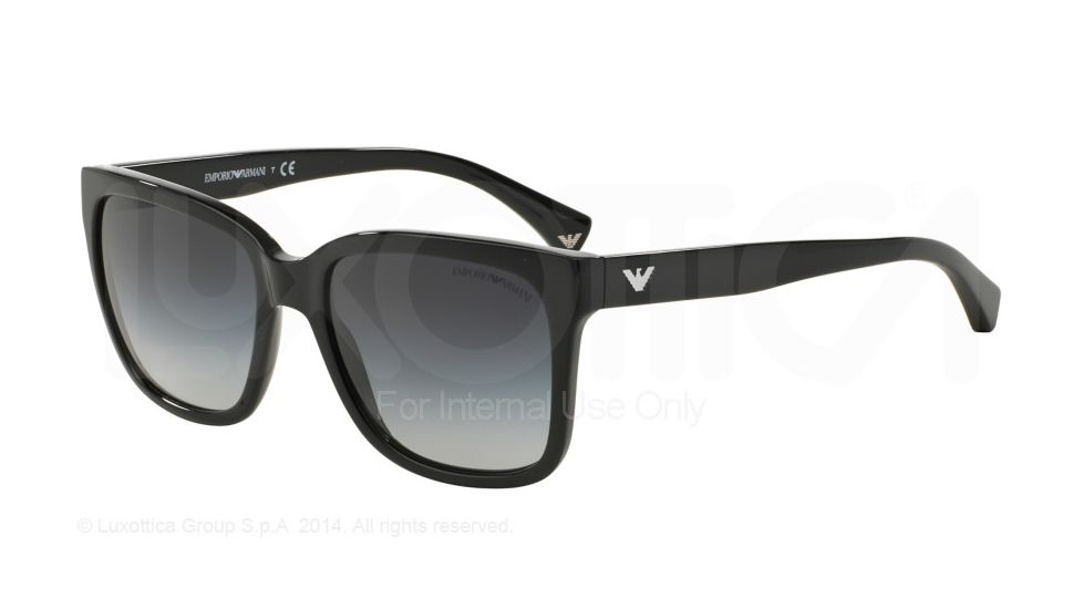 Armani EA4042F Progressive Prescription Sunglasses EA4042F-50178G-55 - Lens Diameter 55 mm, Frame Color Black