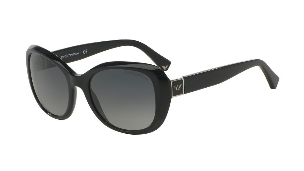Armani EA4052F Progressive Prescription Sunglasses EA4052F-5017T3-54 - Lens Diameter 54 mm, Frame Color Black