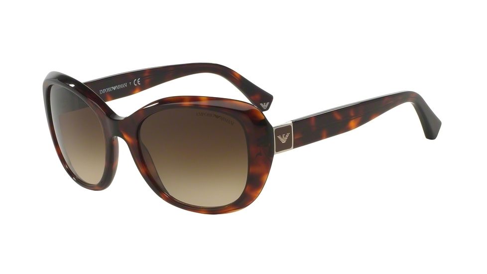 Armani EA4052F Progressive Prescription Sunglasses EA4052F-539513-54 - Lens Diameter 54 mm, Frame Color Red Havana