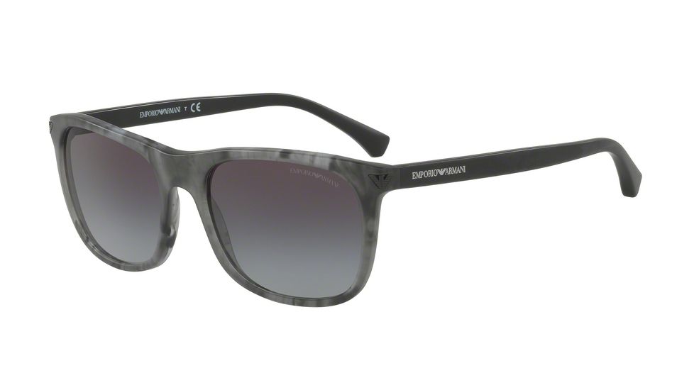 Armani EA4056F Bifocal Prescription Sunglasses EA4056F-55518G-57 - Lens Diameter 57 mm, Frame Color Matte Striped Grey