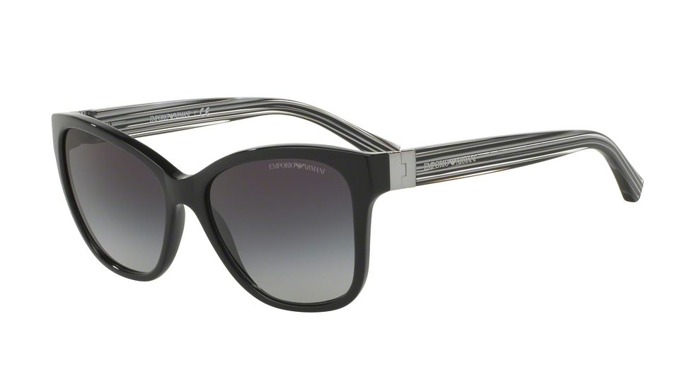 Armani EA4068F Progressive Prescription Sunglasses EA4068F-50178G-57 - Lens Diameter 57 mm, Frame Color Black