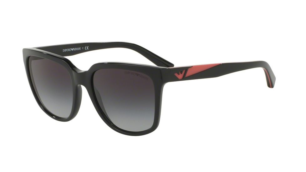 Armani EA4070F Sunglasses 50178G-55 - Black Frame, Grey Gradient Lenses