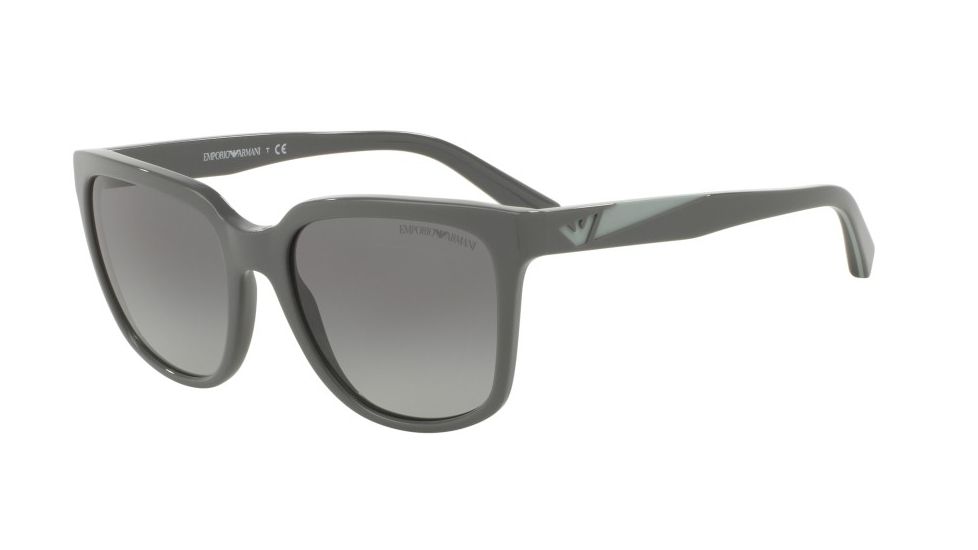 Armani EA4070F Sunglasses 551011-55 - Grey Frame, Grey Gradient Lenses