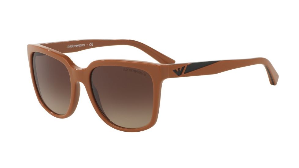 Armani EA4070F Sunglasses 551113-55 - Biscuit Frame, Brown Gradient Lenses