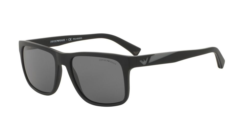 Armani EA4071F Bifocal Prescription Sunglasses EA4071F-504281-56 - Lens Diameter 56 mm, Frame Color Matte Black