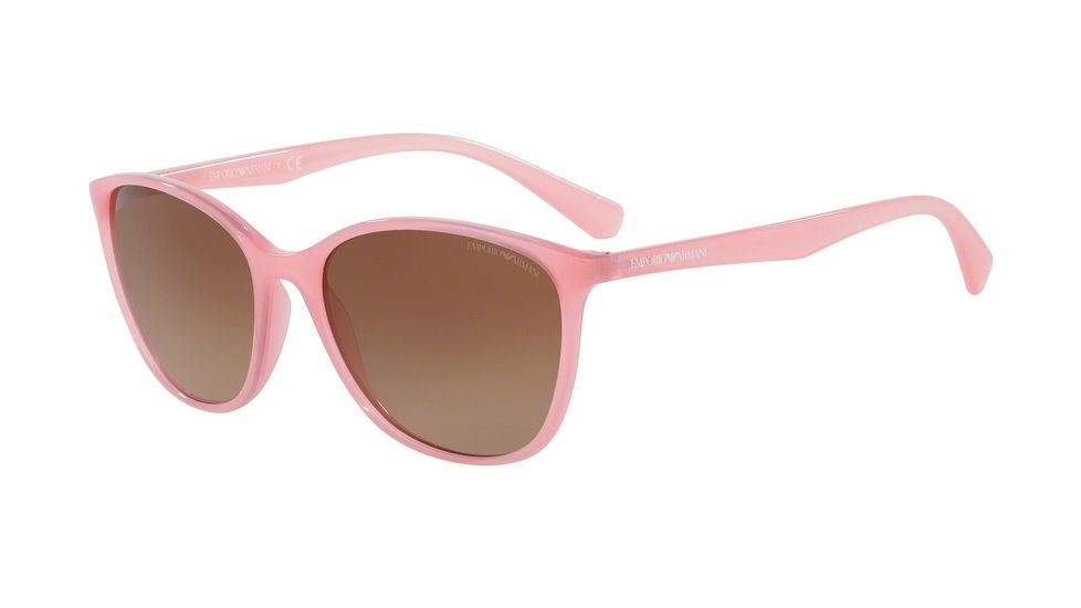 Armani EA4073 Sunglasses 550713-56 - Opal Coral Frame, Brown Gradient Lenses