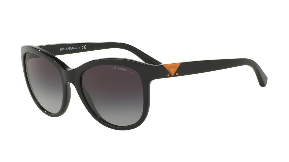 Armani EA4076 Sunglasses 50178G-56 - Black Frame, Grey Gradient Lenses