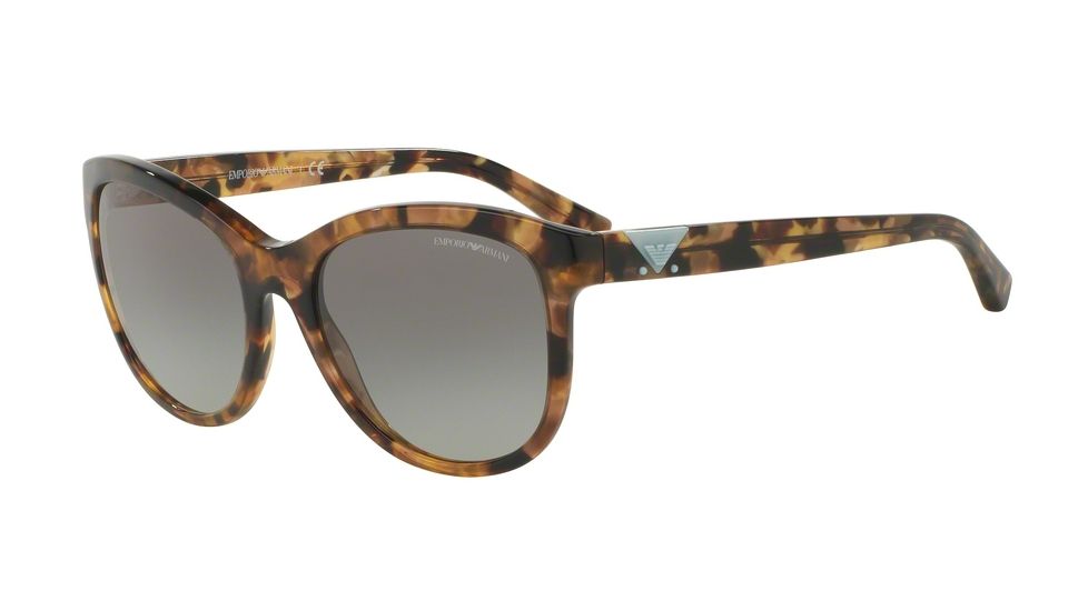 Armani EA4076F Progressive Prescription Sunglasses EA4076F-554011-56 - Lens Diameter 56 mm, Frame Color Havana Spot Grey