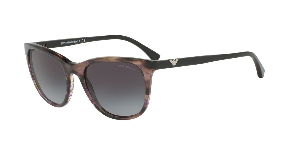 Armani EA4086 Sunglasses 55528G-54 - Acquerello Violet Frame, Grey Gradient Lenses
