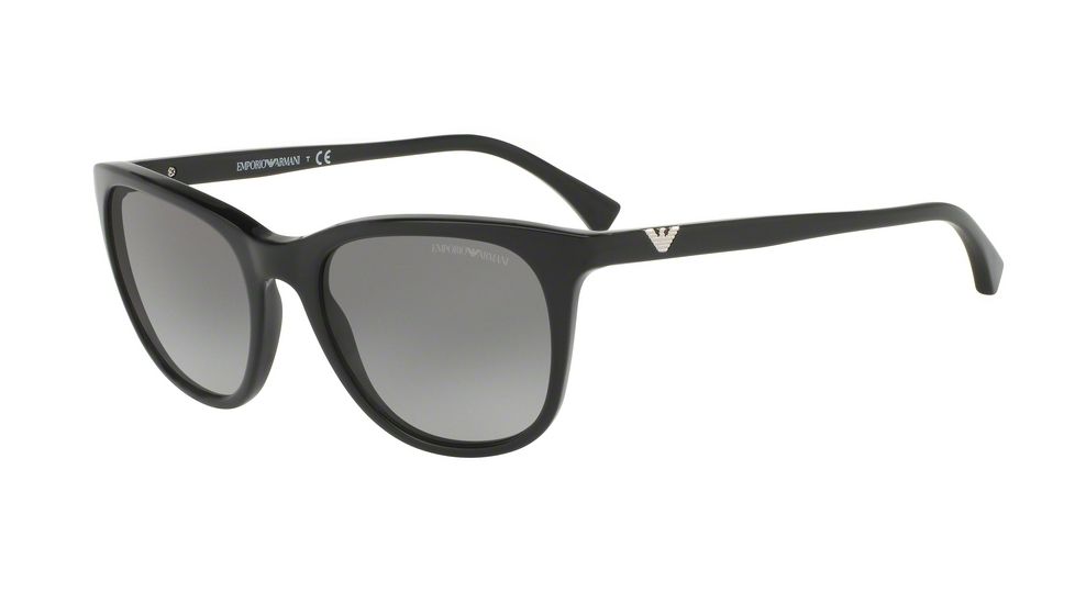 Armani EA4086F Sunglasses 501711-56 - Black Frame, Grey Gradient Lenses