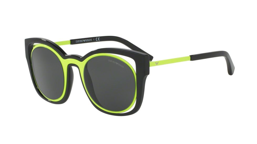Armani EA4091 Sunglasses 501787-50 - Black Frame, Grey Lenses