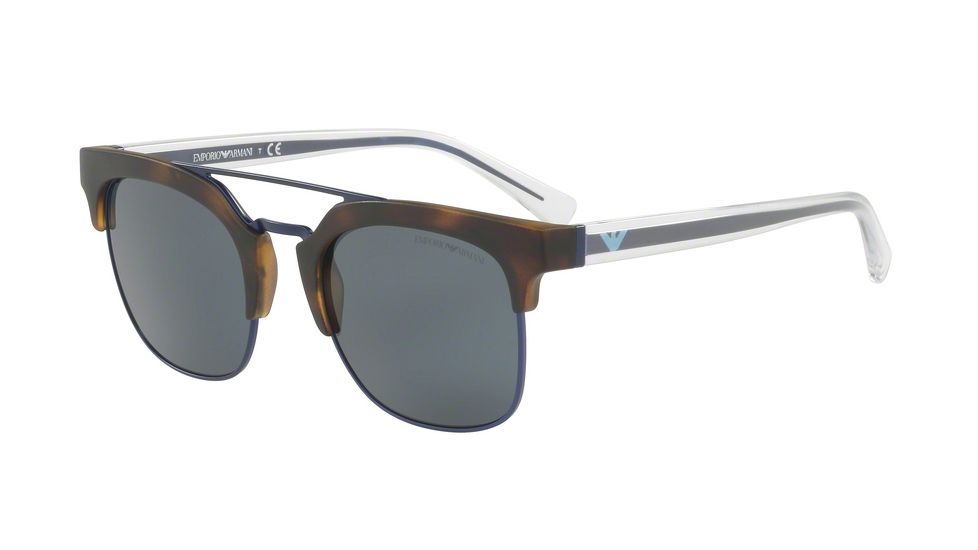 Armani EA4093 Sunglasses 508987-52 - Matte Havana Frame, Grey Lenses