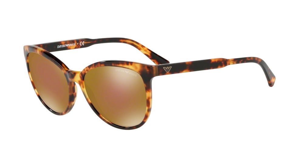 Armani EA4101 Progressive Prescription Sunglasses EA4101-56777D-56 - Lens Diameter 56 mm, Frame Color Blonde Havana