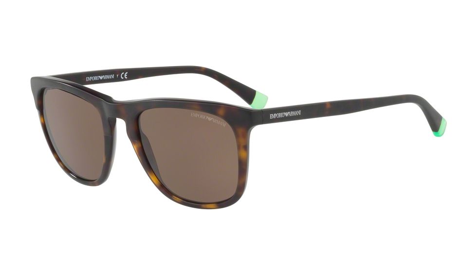 Armani EA4105F Sunglasses 508973-53 - Matte Havana On Havana Frame, Brown Lenses