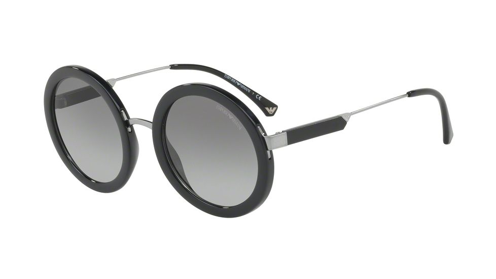Armani EA4106 Sunglasses 500111-51 - Black Frame, Grey Gradient Lenses