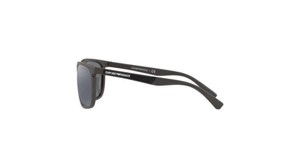 Armani EA4107 Single Vision Prescription Sunglasses, 59mm, Matte Mud, EA4107-56406Q-59-SV