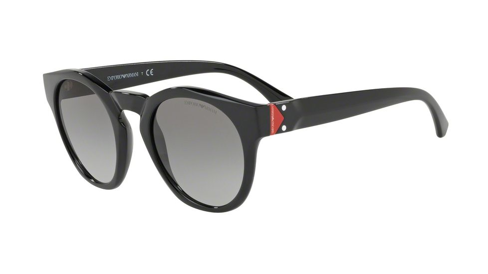 Armani EA4113F Sunglasses 501711-51 - Black Frame, Grey Gradient Lenses