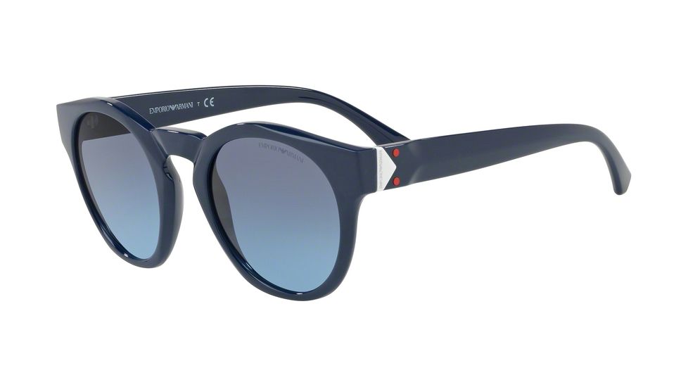 Armani EA4113F Sunglasses 56618F-51 - Blue Frame, Blue Gradient Lenses
