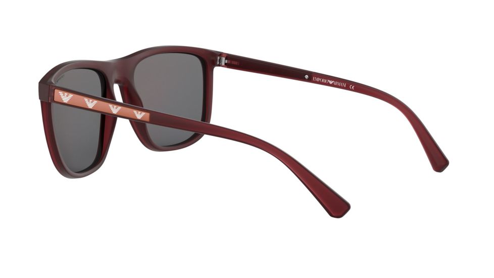 Armani EA4124 Bifocal Prescription Sunglasses, 57mm, Matte Opal Red, EA4124-57246P-57-BI
