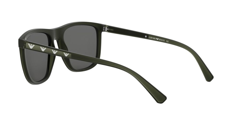 Armani EA4124 Bifocal Prescription Sunglasses, 57mm, Matte Opal Green, EA4124-57254T-57-BI