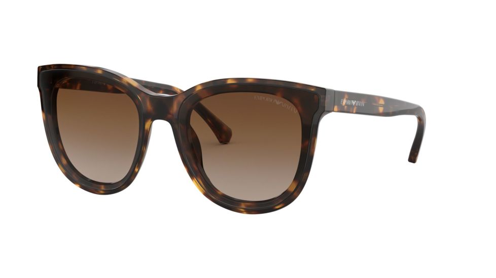 Armani EA4125F Sunglasses 508913-61 - Havana Frame, Brown Gradient Lenses
