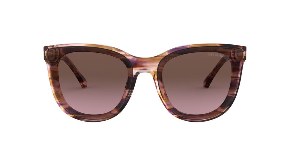 Armani EA4125F Sunglasses 57169T-61 - , Violet Gradient Brown Lenses