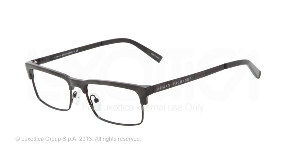 Armani Exchange AX1007 Progressive Prescription Eyeglasses 8004-53 - Black Frame
