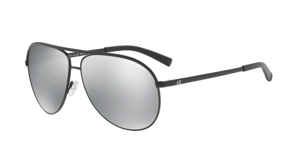 Armani Exchange AX2002 Single Vision Prescription Sunglasses AX2002-6063Z3-61 - Lens Diameter 61 mm, Frame Color Matte Black