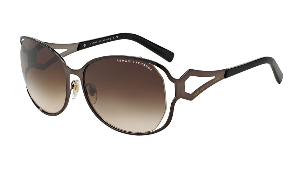 Armani Exchange AX2009S Sunglasses 603313-59 - Chocolate Brown Frame, Khaki Gradient Lenses