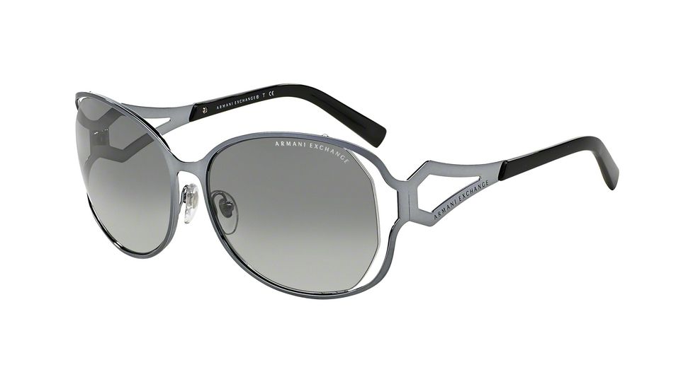 Armani Exchange AX2009S Sunglasses 603411-59 - Ice Blue Frame, Grey Gradient Lenses