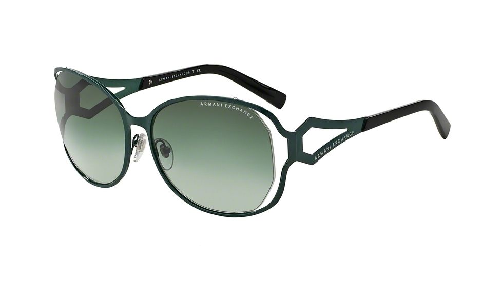 Armani Exchange AX2009S Sunglasses 60358E-59 - Alpine Green Frame, Green Gradient Lenses
