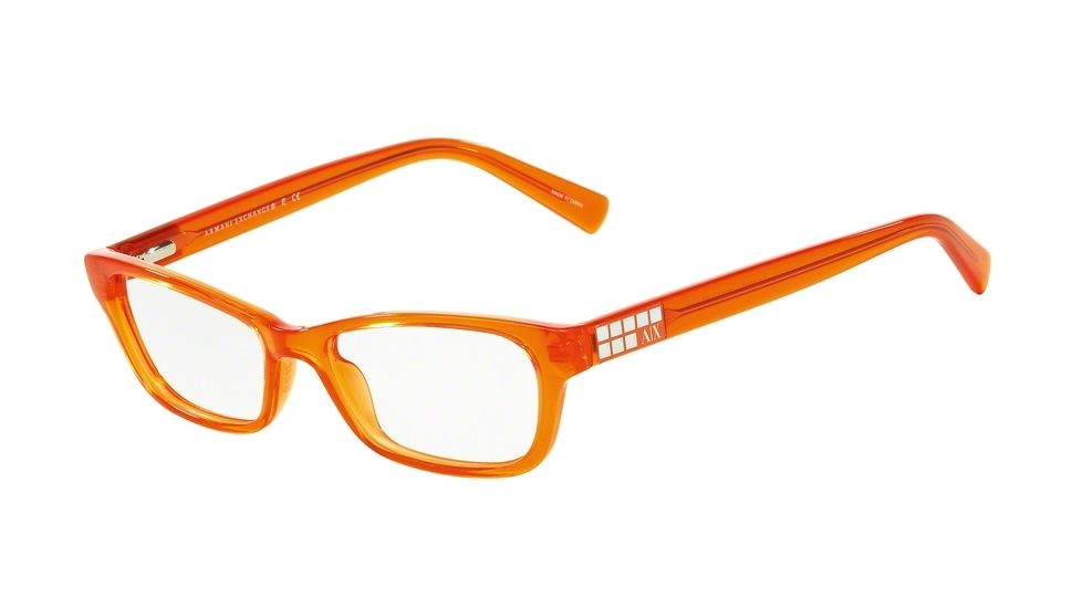 Armani Exchange AX3008 Eyeglass Frames 8014-49 - Clementine Transparent Frame