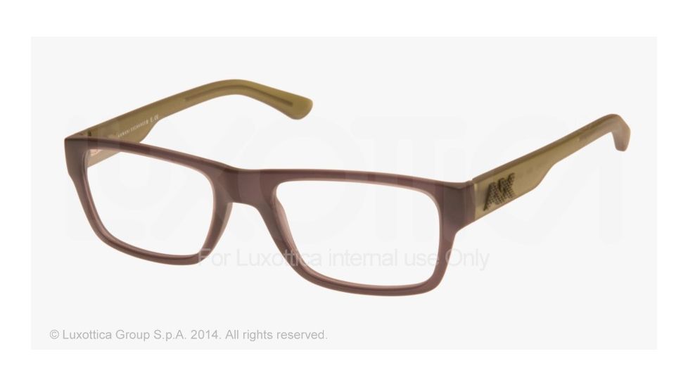 Armani Exchange AX3015 Bifocal Prescription Eyeglasses 8020-52 - Matte Black Transparent Frame