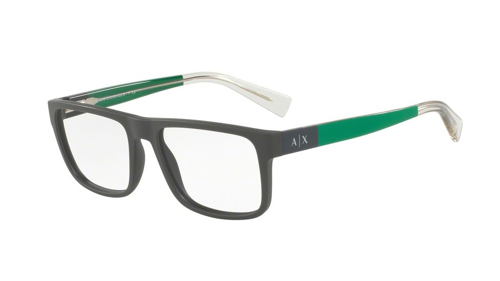 Armani Exchange AX3035F Bifocal Prescription Eyeglasses 8195-54 - Matte Olive Frame