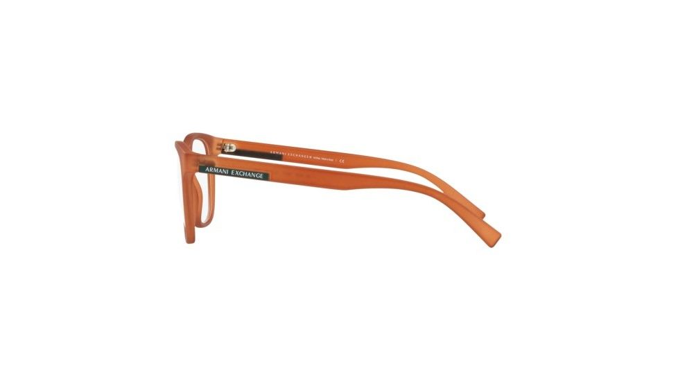 Armani Exchange AX3056F Prescription Eyeglasses, 53mm, Matte Transparent Caramel, AX3056F-8277-53-SV