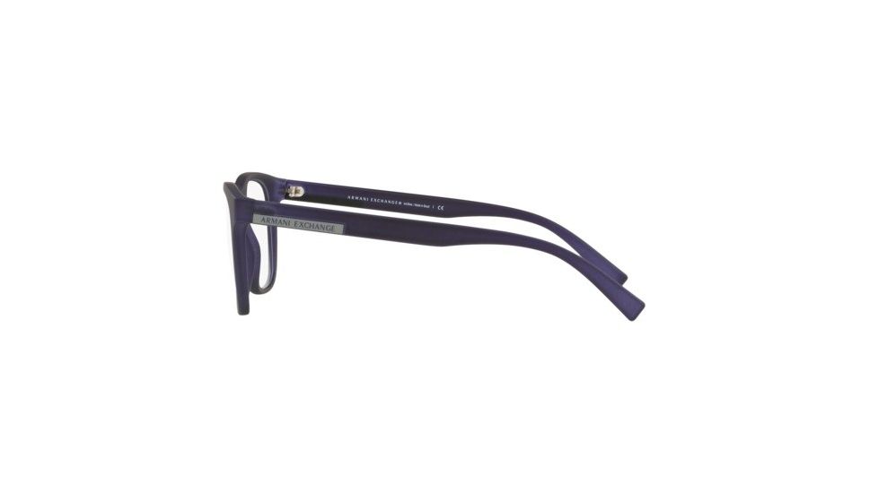 Armani Exchange AX3056F Prescription Eyeglasses, 53mm, Matte Transparent Blue Navy, AX3056F-8278-53-SV
