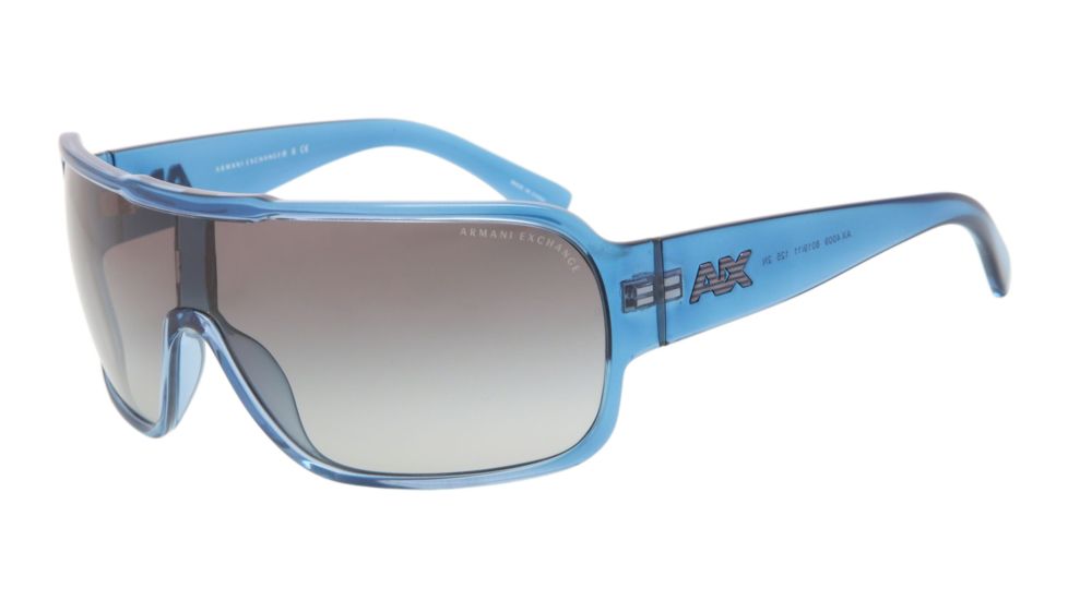 Armani Exchange AX4009 Sunglasses 801911-36 - Maritime Transparent Frame, Grey Gradient Lenses