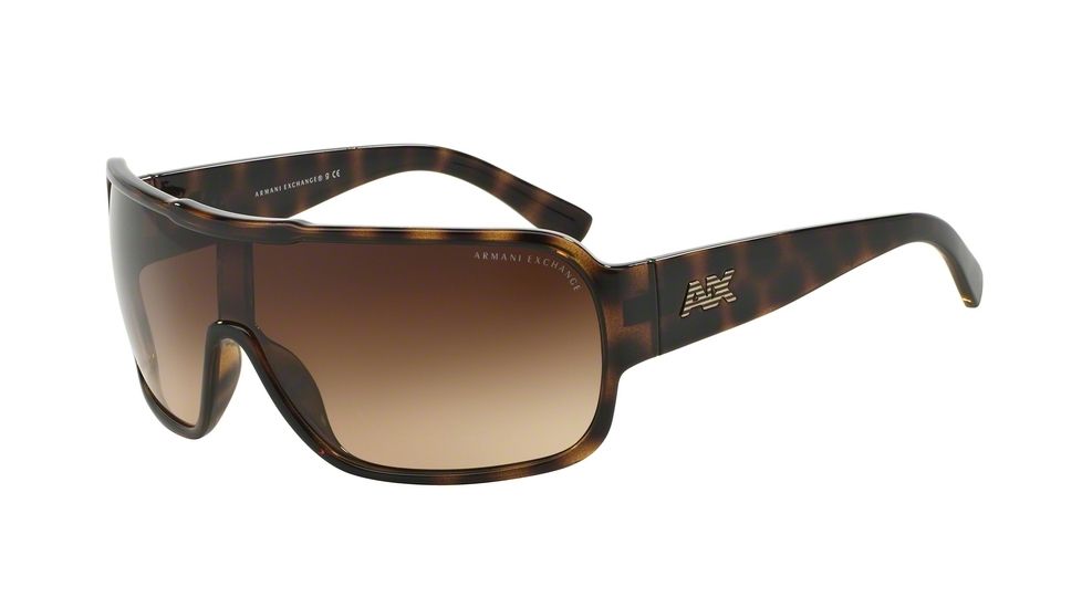 Armani Exchange AX4009 Sunglasses 803713-36 - Tortoise Frame, Light Brown Gradient Lenses