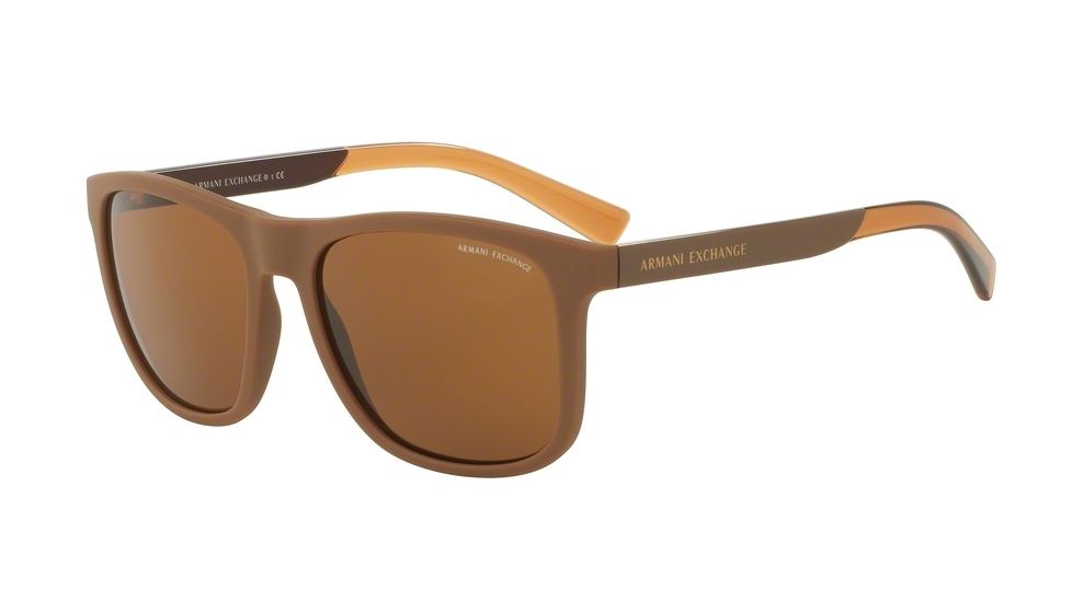 Armani Exchange AX4049S Bifocal Prescription Sunglasses AX4049S-818513-57 - Lens Diameter 57 mm, Frame Color Matte Champagne