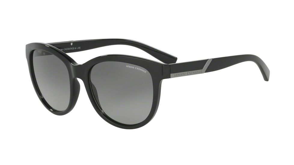 Armani Exchange AX4051S Progressive Prescription Sunglasses AX4051S-815811-55 - Lens Diameter 55 mm, Frame Color Black