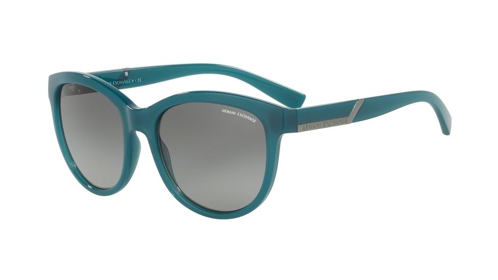 Armani Exchange AX4051S Progressive Prescription Sunglasses AX4051S-819011-55 - Lens Diameter 55 mm, Frame Color Deep Pond Milky