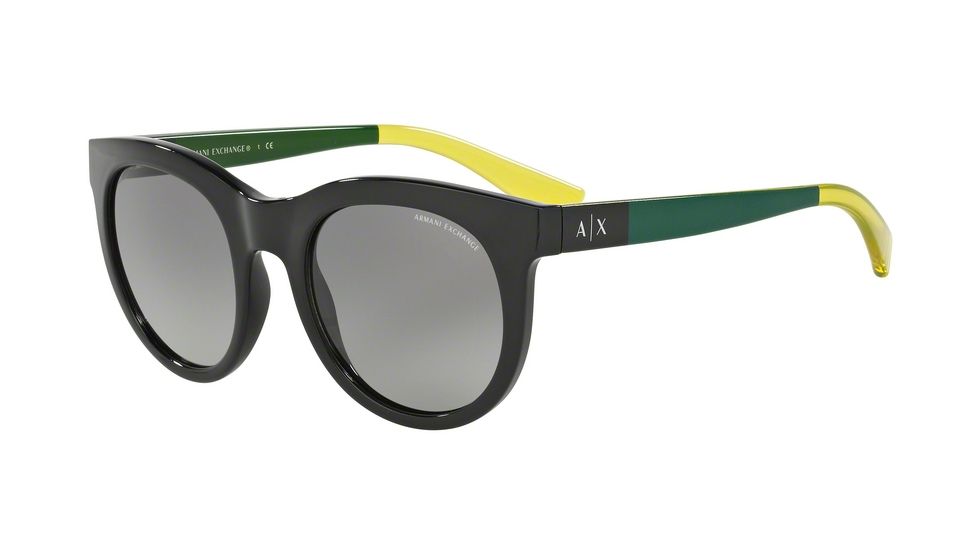 Armani Exchange AX4053S Sunglasses 815811-51 - Black Frame, Grey Gradient Lenses